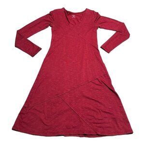 Horny Toad Red Long Sleeve Dress Size XS